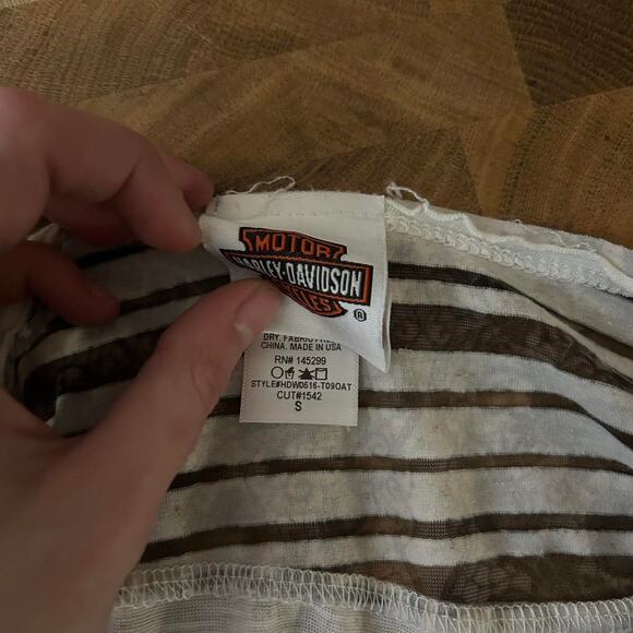 Womans velvet skull harley davidson - Picture 4 of 4